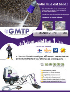 Solution efficace pour enlever les chewing-gums des villes