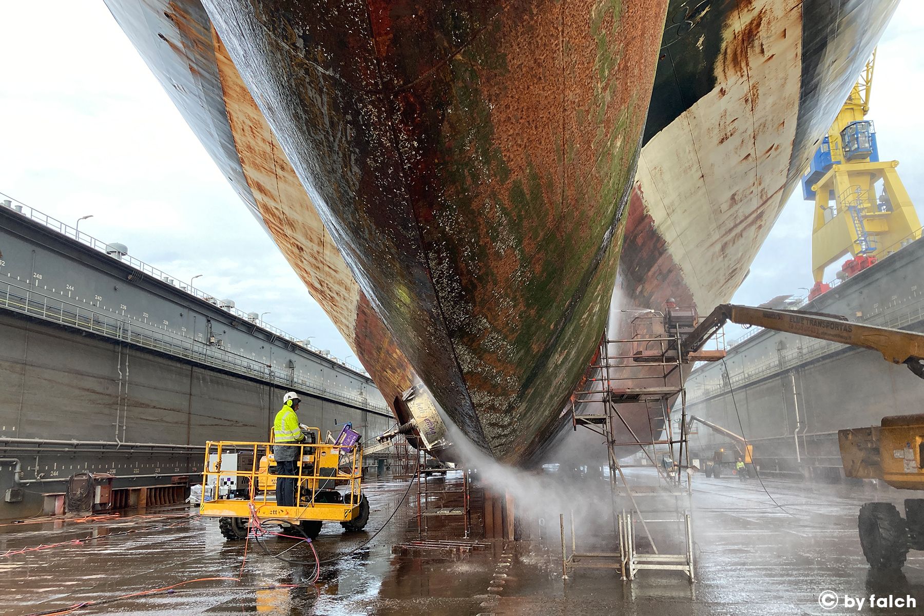 Hydrodécapage Hydrodecapage Peinture Navire