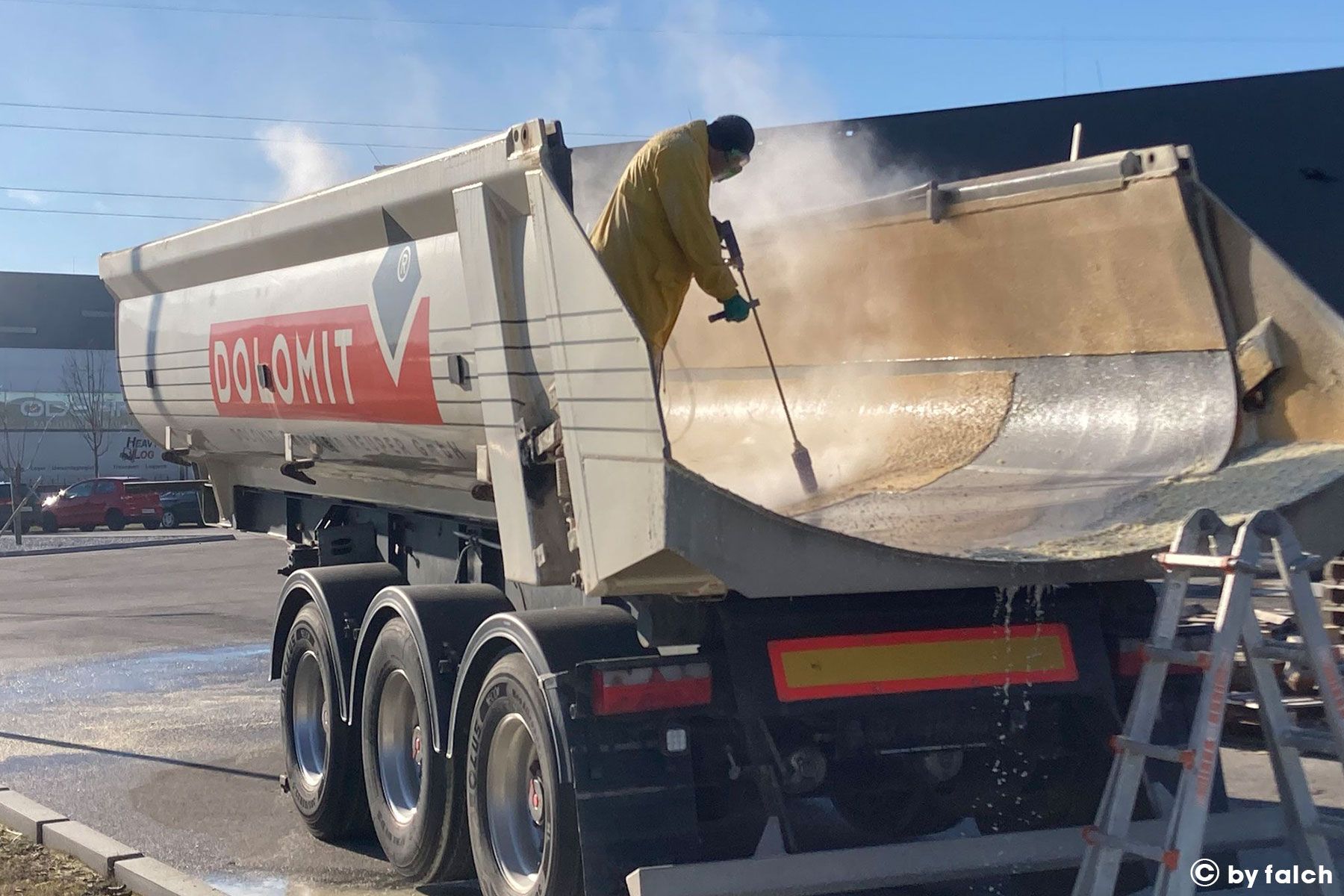 Hydrodécapage manuel Decapage Lance Remorque Beton