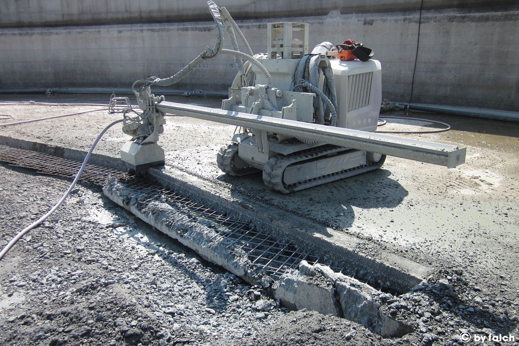 Hydrodémolition Hydrodemolition Beton Ferraillage 2
