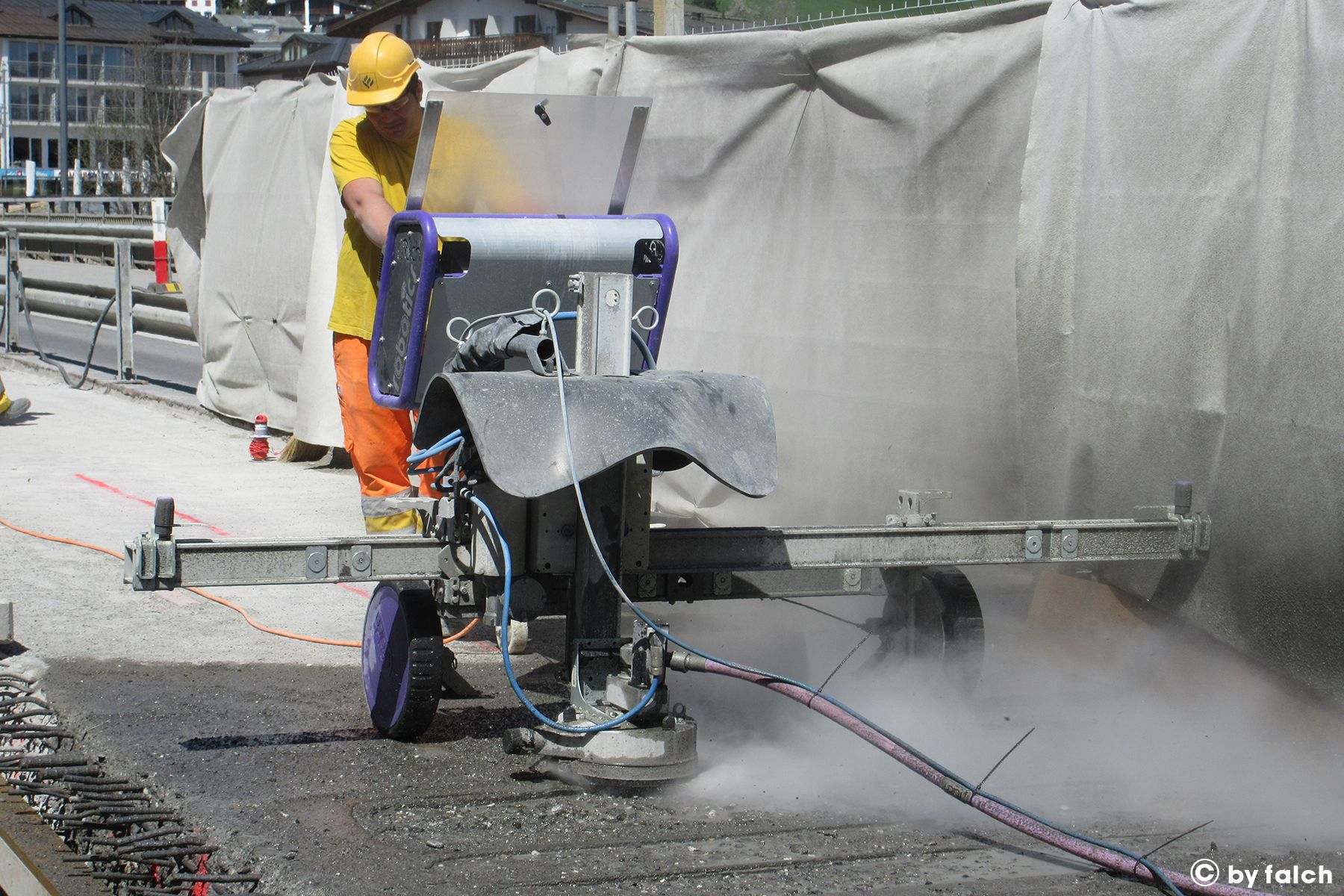 Hydrodémolition mécanisée hydrodemolition béton semi automatique