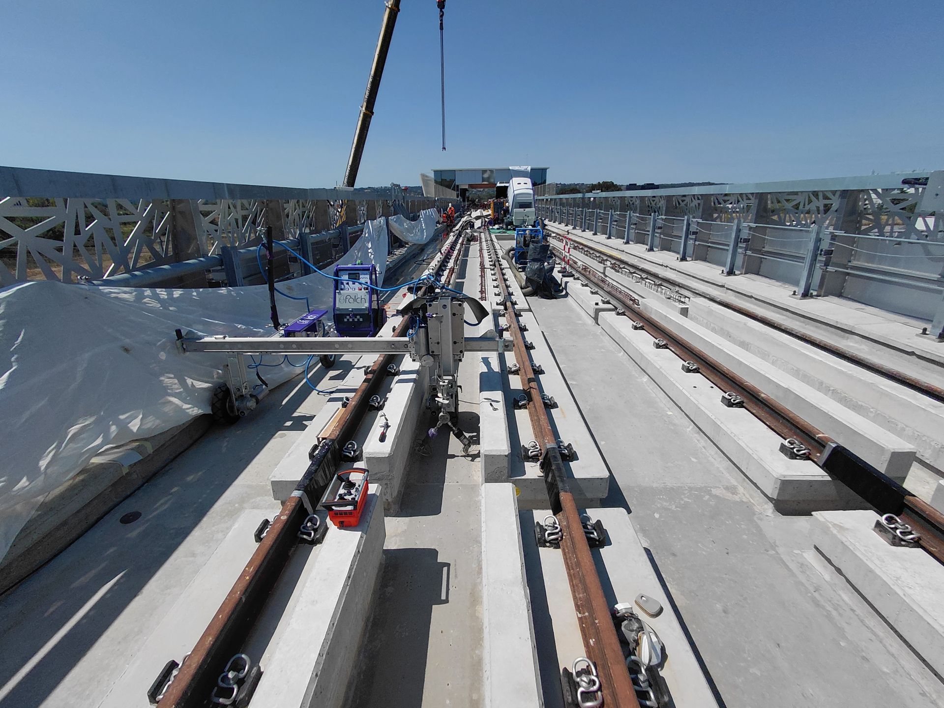 Hydrodécapage robotisé sur le chantier de la future Ligne C du Métro de Toulouse metro toulouse ligne c